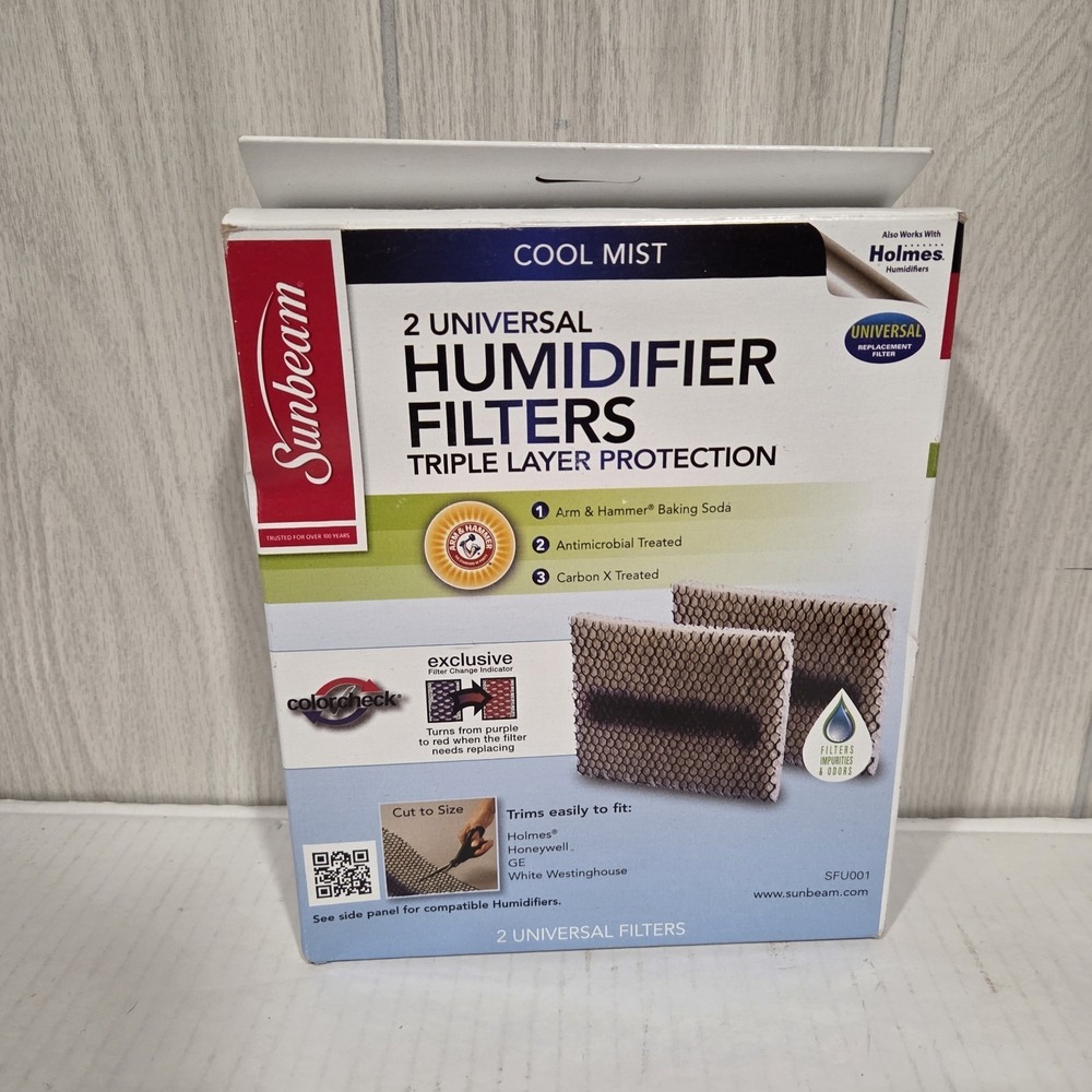 Sunbeam (SFU001) Cool Mist Humidifier Filter - Pack of 2